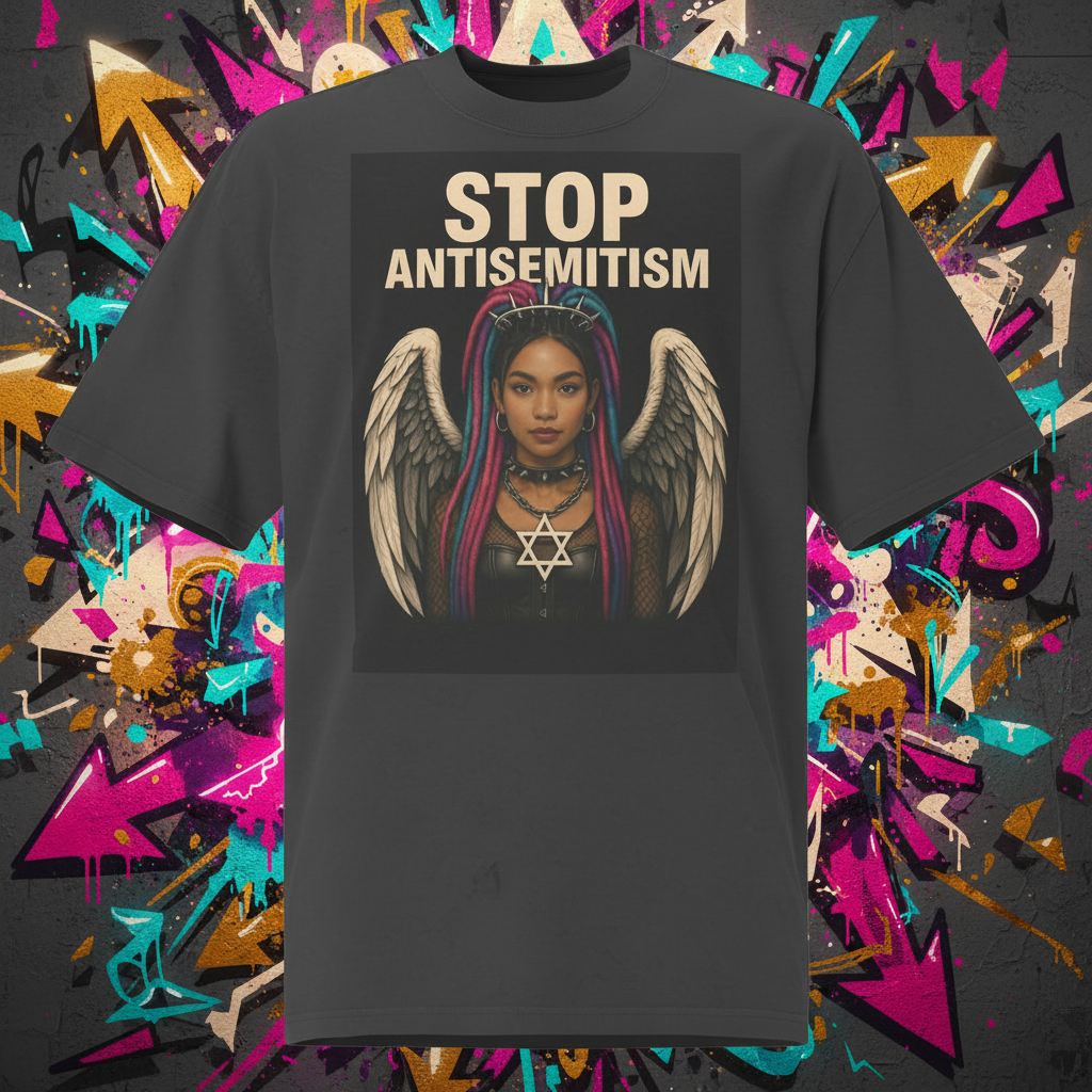 Holy Defenders Against Antisemitism | Unisex Oversized Faded T-Shirt Jouparty