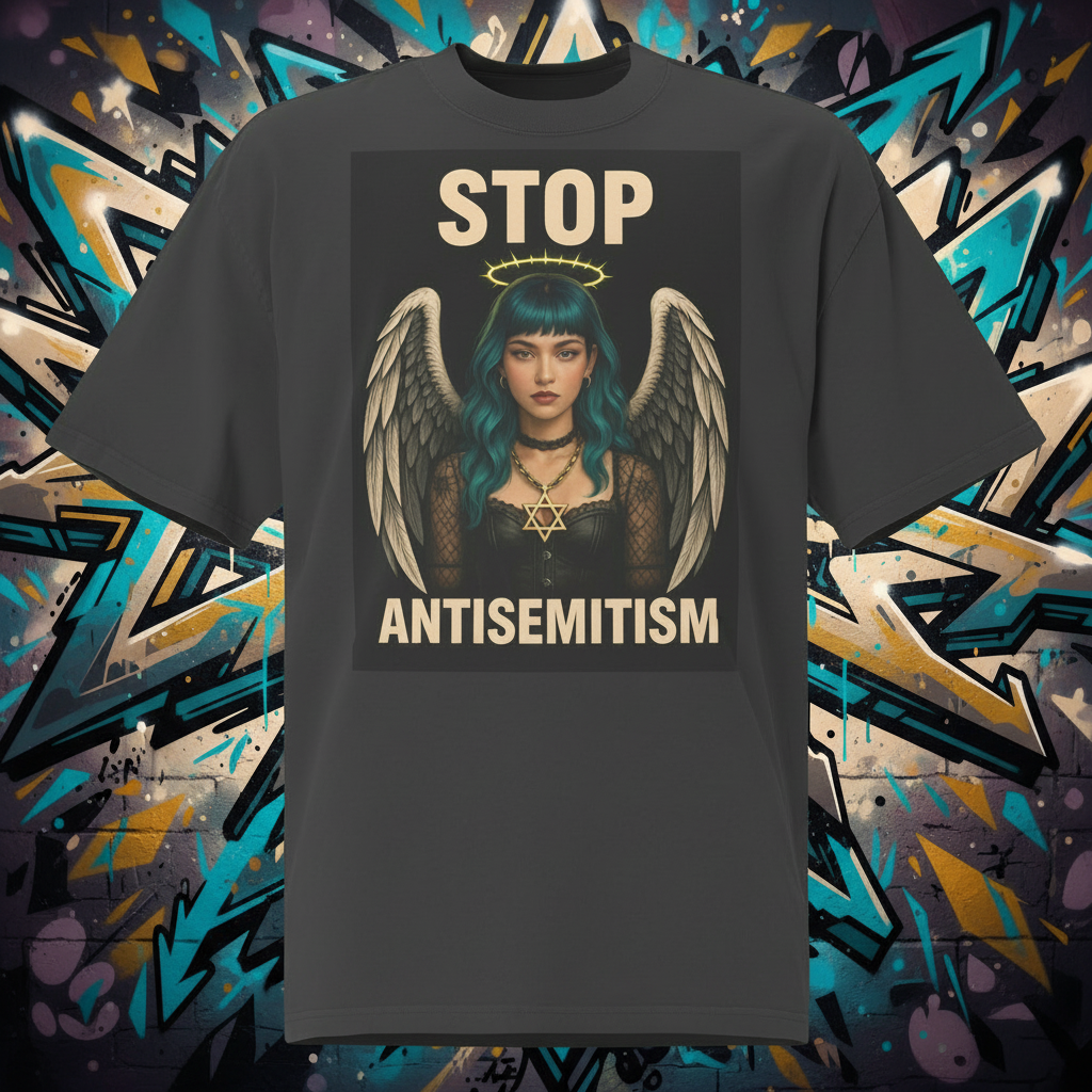 Holy Defenders Against Antisemitism | Unisex Oversized Faded T-Shirt Jouparty