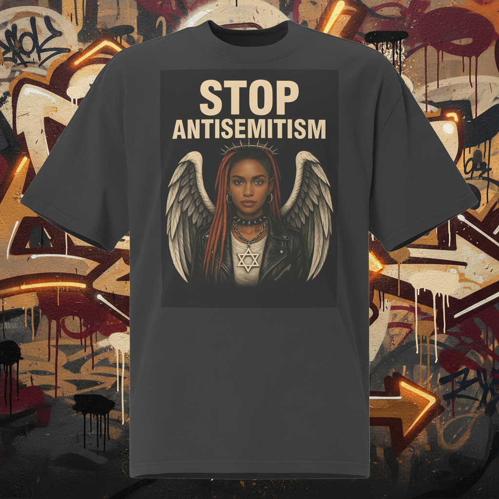 Holy Defenders Against Antisemitism | Unisex Oversized Faded T-Shirt Jouparty