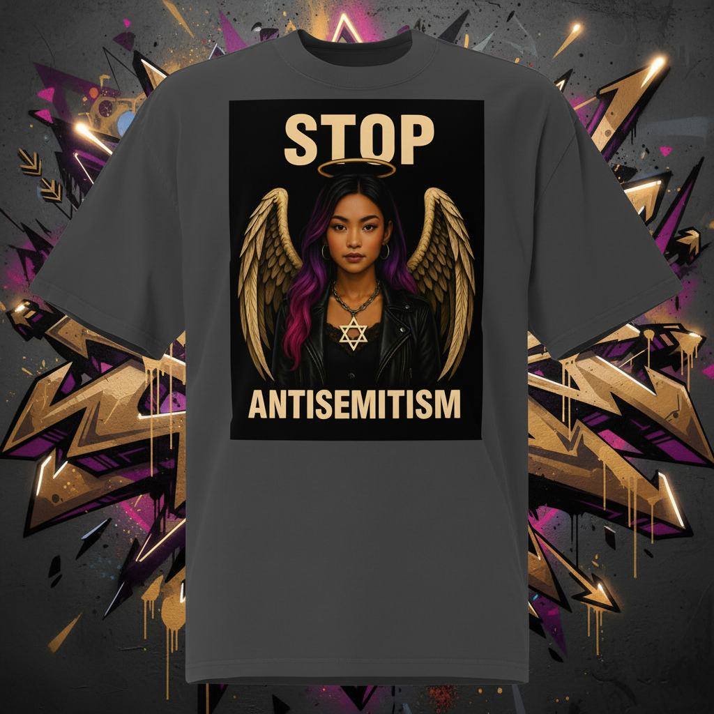 Holy Defenders Against Antisemitism | Unisex Oversized Faded T-Shirt Jouparty