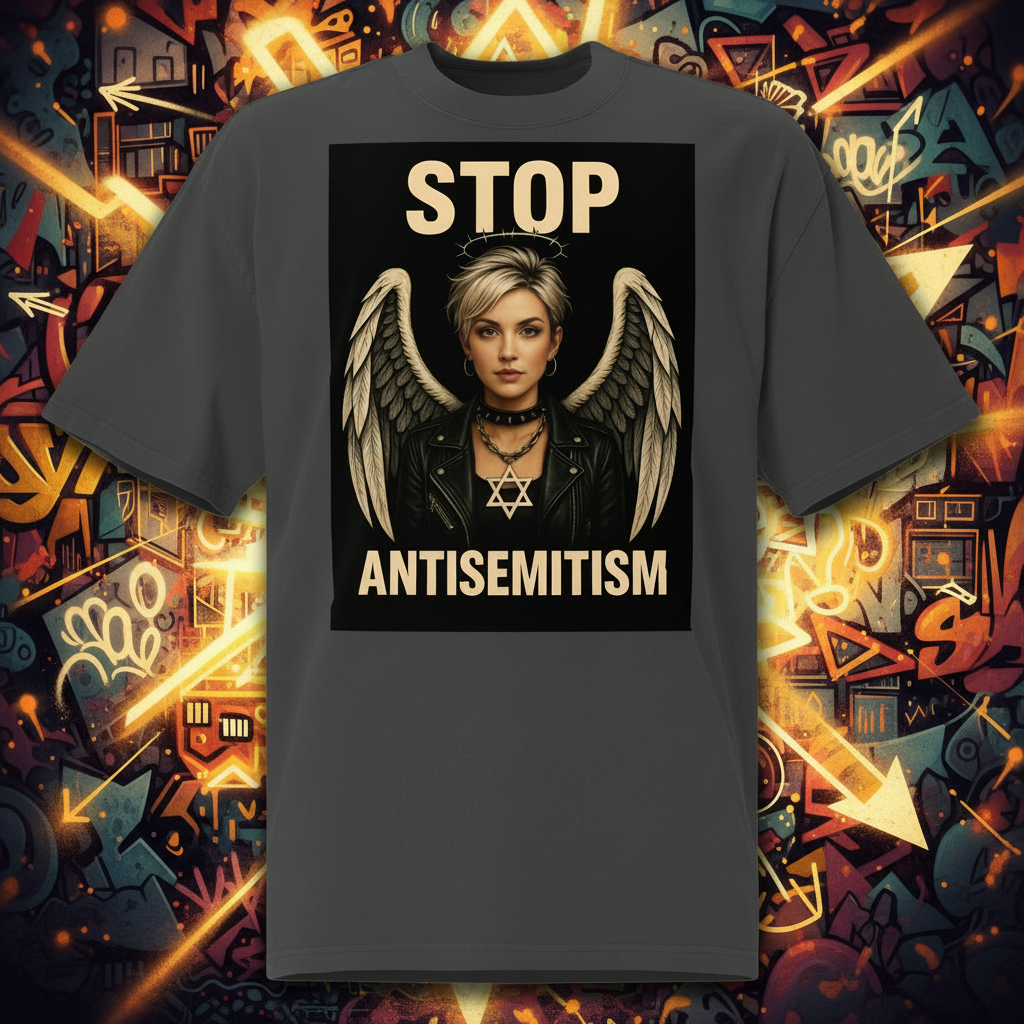 Holy Defenders Against Antisemitism | Unisex Oversized Faded T-Shirt Jouparty