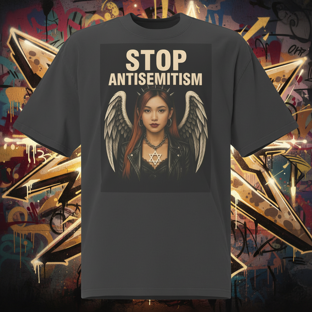 Holy Defenders Against Antisemitism | Unisex Oversized Faded T-Shirt Jouparty