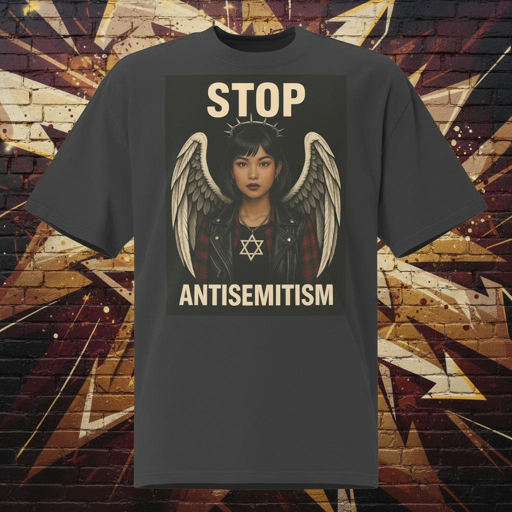 Holy Defenders Against Antisemitism | Unisex Oversized Faded T-Shirt Jouparty