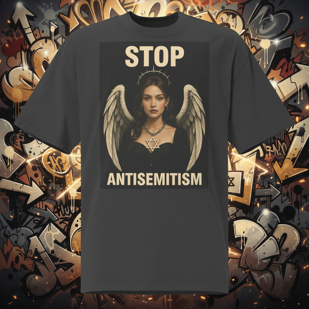 Holy Defenders Against Antisemitism | Unisex Oversized Faded T-Shirt Jouparty