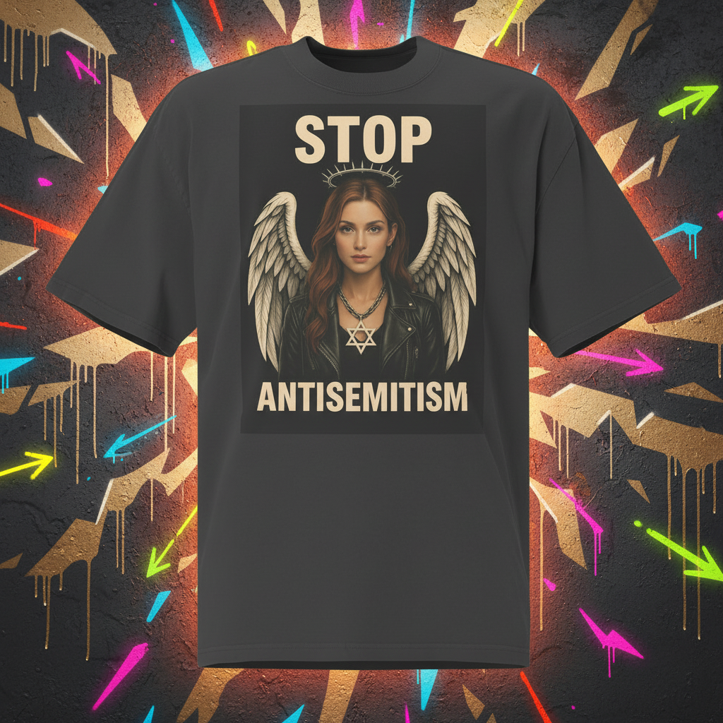 Holy Defenders Against Antisemitism | Unisex Oversized Faded T-Shirt Jouparty
