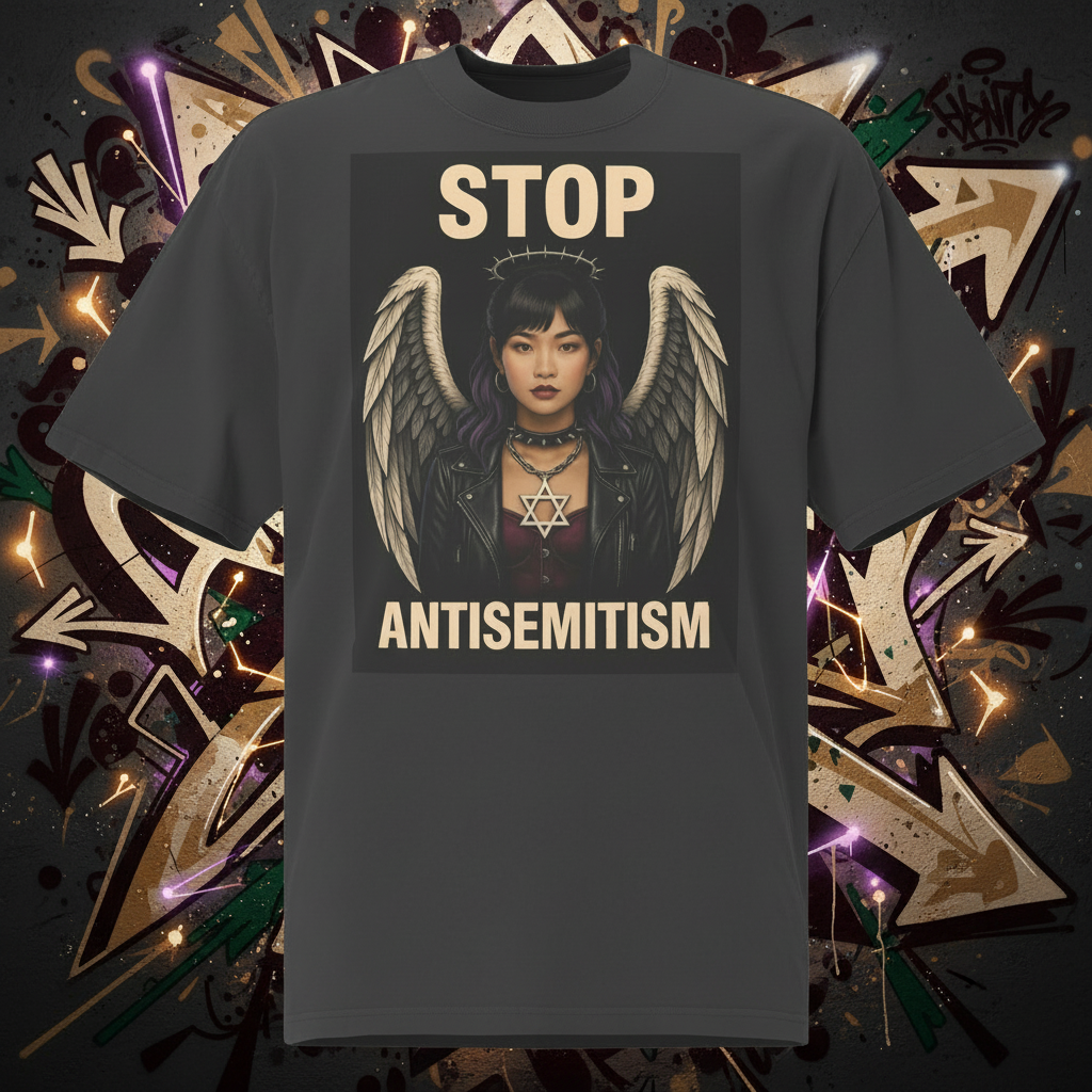 Holy Defenders Against Antisemitism | Unisex Oversized Faded T-Shirt Jouparty