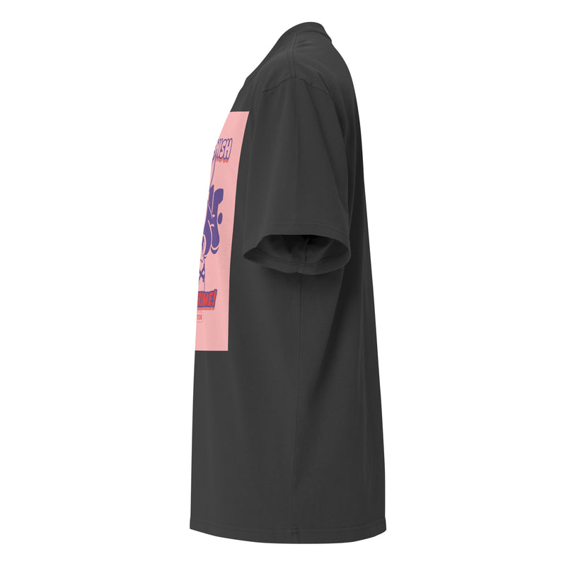 Streetart Graffiti Cartoon | Antisemitism | Unisex Oversized Faded T-Shirt