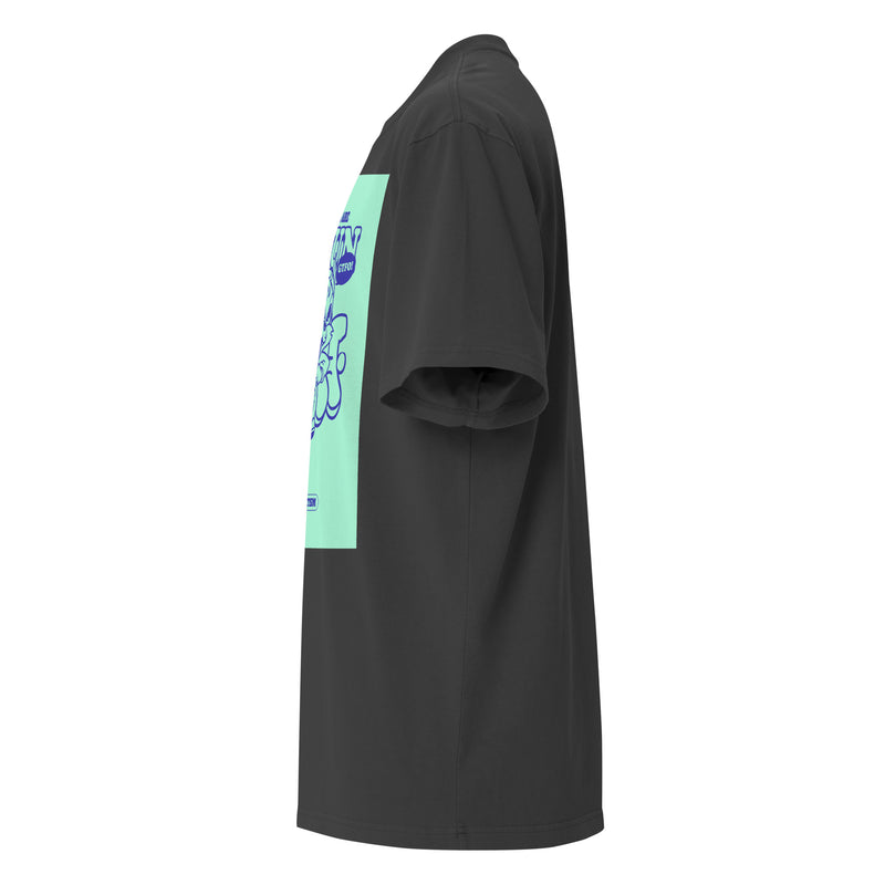 Streetart Graffiti Cartoon | Antisemitism | Unisex Oversized Faded T-Shirt