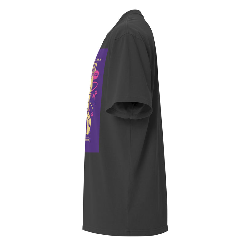 Streetart Graffiti Cartoon | Antisemitism | Unisex Oversized Faded T-Shirt