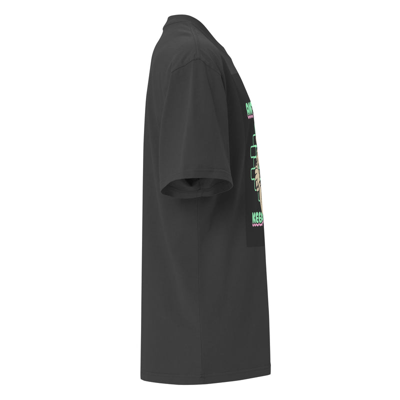 Streetart Graffiti Cartoon | Antisemitism | Unisex Oversized Faded T-Shirt