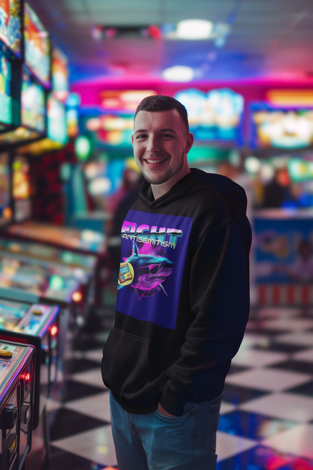 Retro Neon Animal | Unisex Hoodie