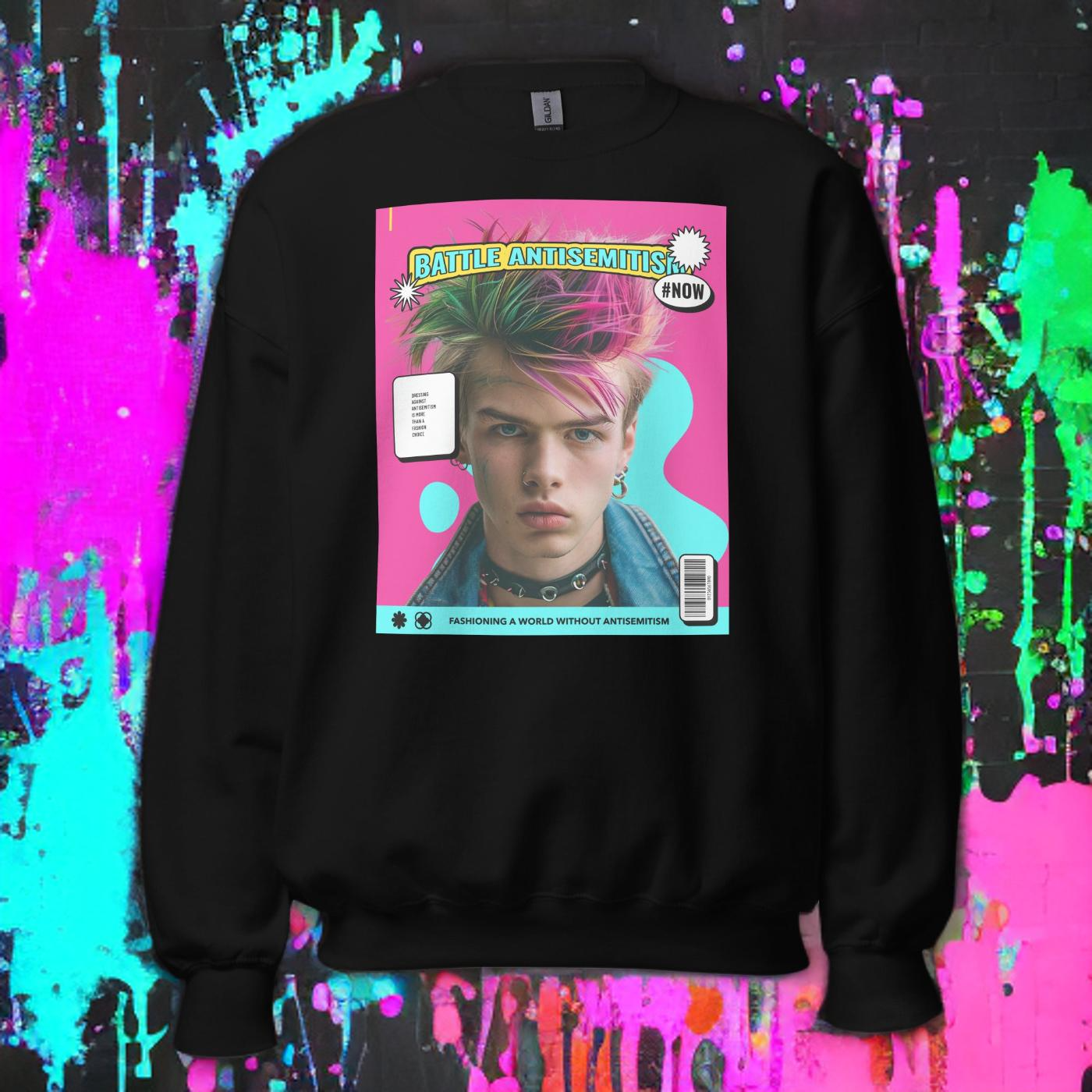80's Fashion Trend | Battle Antisemitism | Unisex Sweatshirt