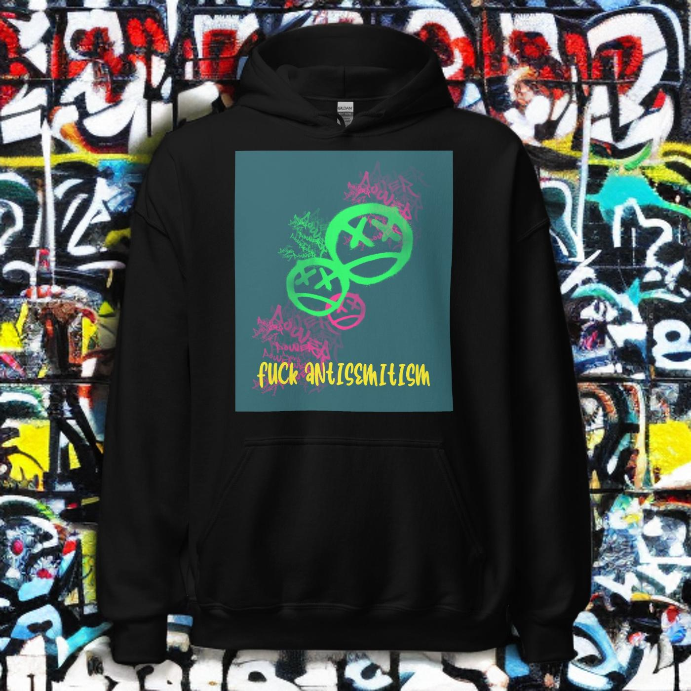 Fuck Antisemitism Graffiti | Unisex Hoodie Jouparty