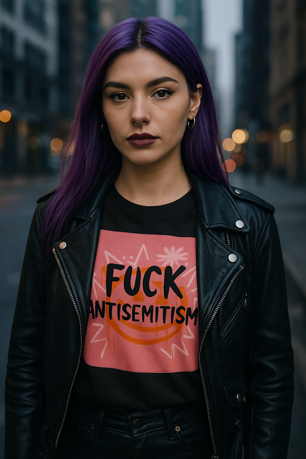 Fuck Antisemitism Graffiti | Unisex T-Shirt Jouparty