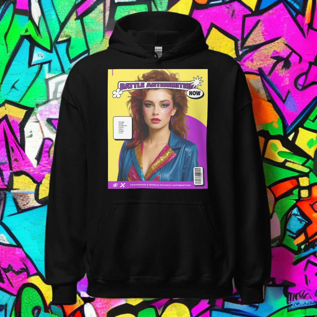 80's Fashion Trend | Battle Antisemitism | Unisex Hoodie Jouparty