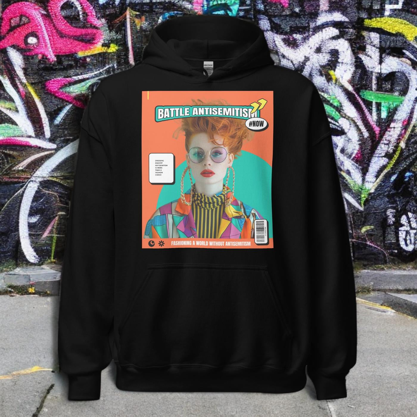 80's Fashion Trend | Battle Antisemitism | Unisex Hoodie