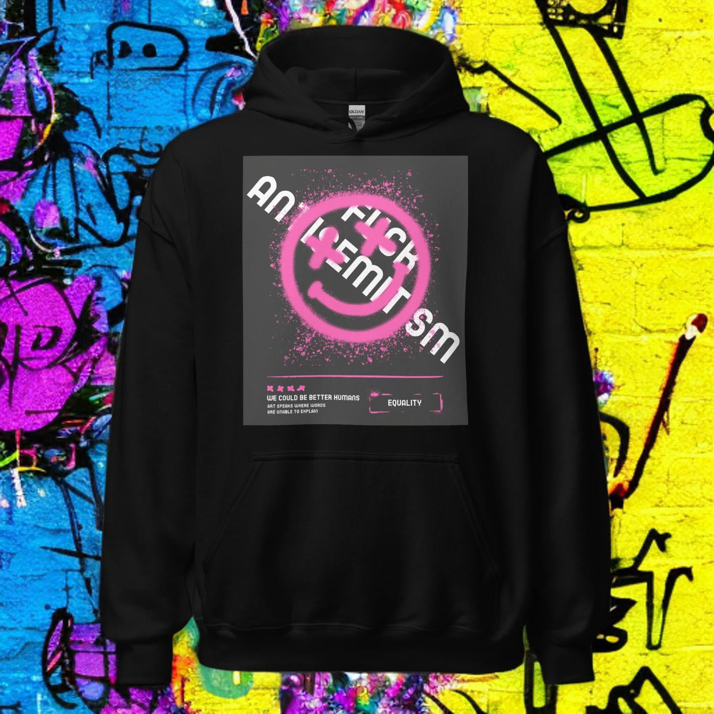 Fuck Antisemitism Graffiti | Unisex Hoodie Jouparty