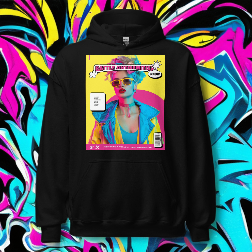 80's Fashion Trend | Battle Antisemitism | Unisex Hoodie Jouparty