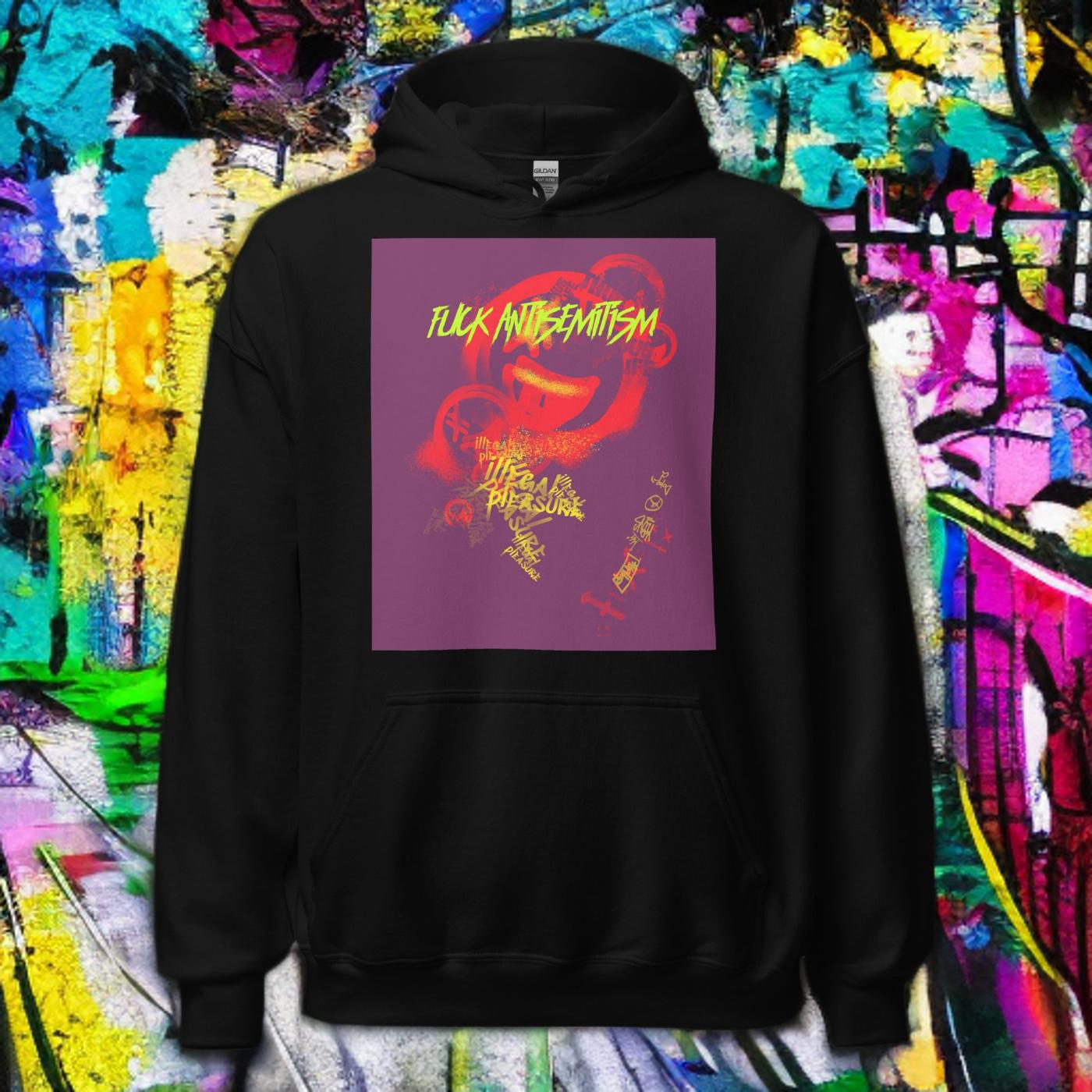 Fuck Antisemitism Graffiti | Unisex Hoodie Jouparty
