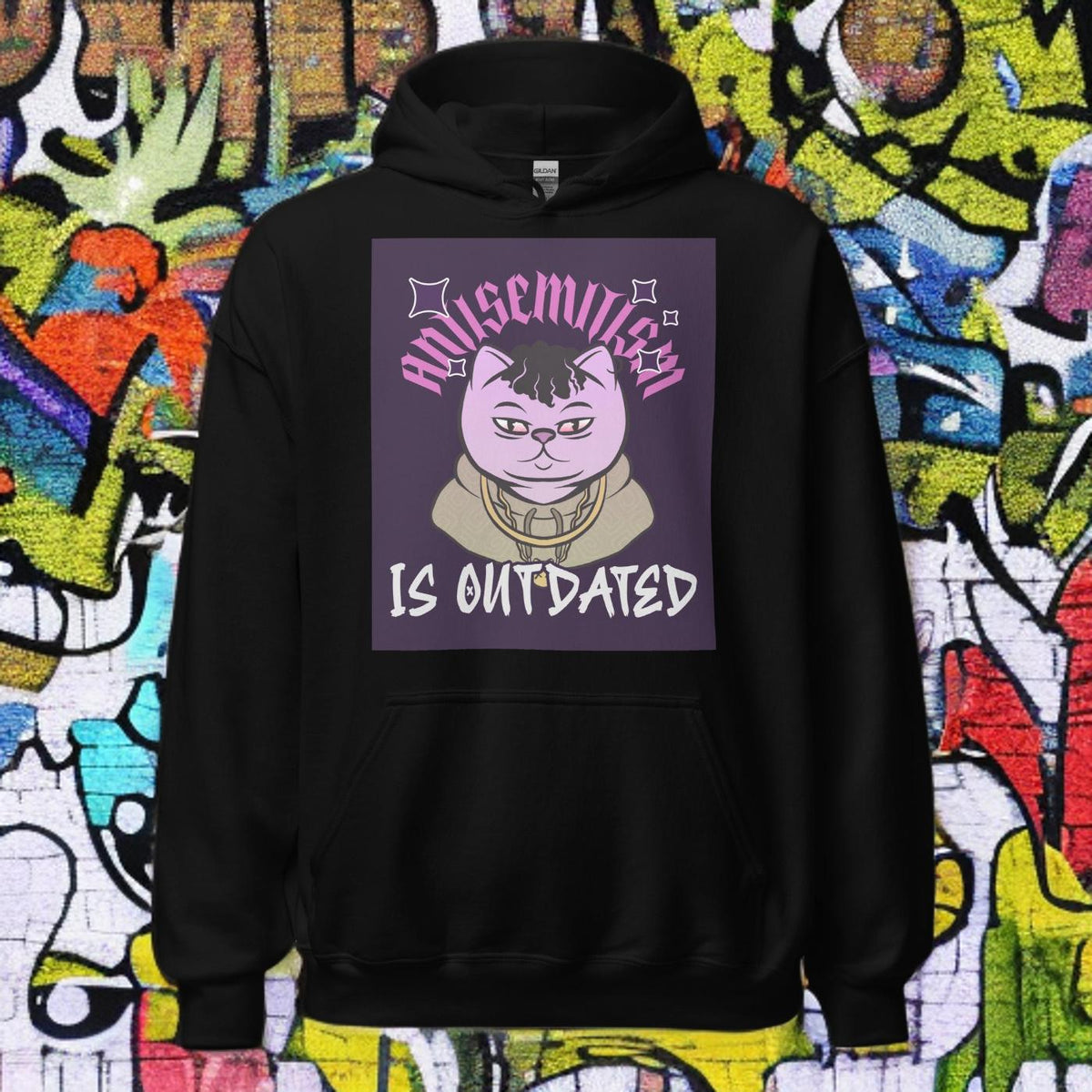 Cool Cat | Antisemitism Is Outdated | Unisex Hoodie Jouparty