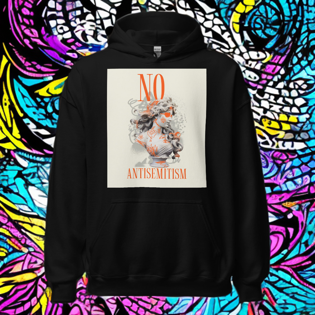 Graffiti Statue Anthem | No Antisemitism | Unisex Hoodie Jouparty