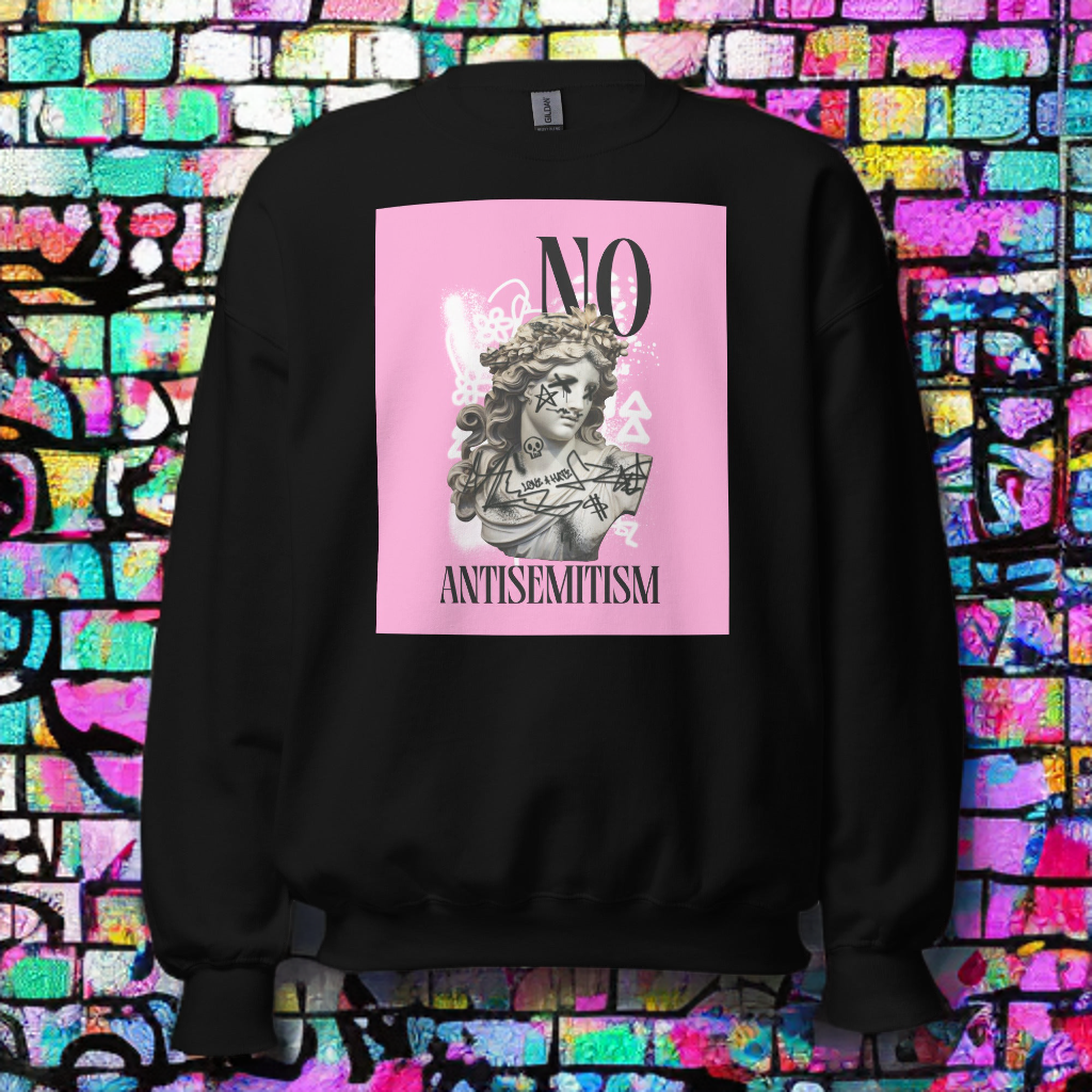 Graffiti Statue Anthem | No Antisemitism | Unisex Sweatshirt Jouparty