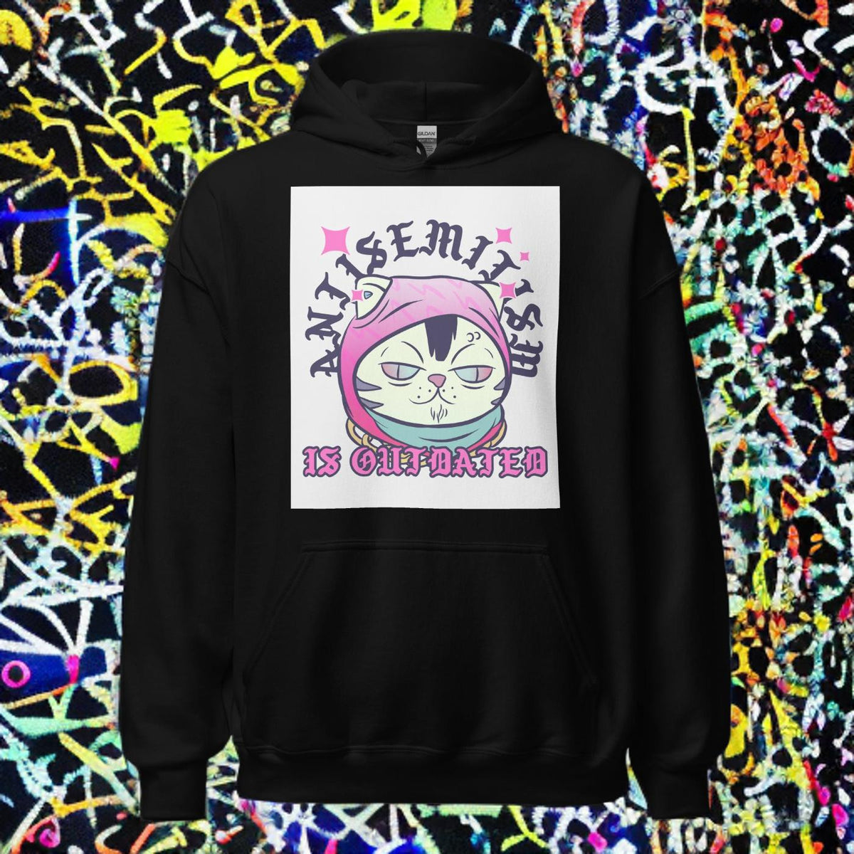 Cool Cat | Antisemitism Is Outdated | Unisex Hoodie Jouparty