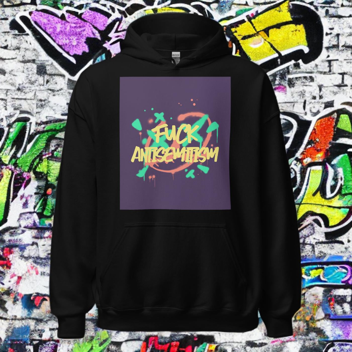 Fuck Antisemitism Graffiti | Unisex Hoodie Jouparty