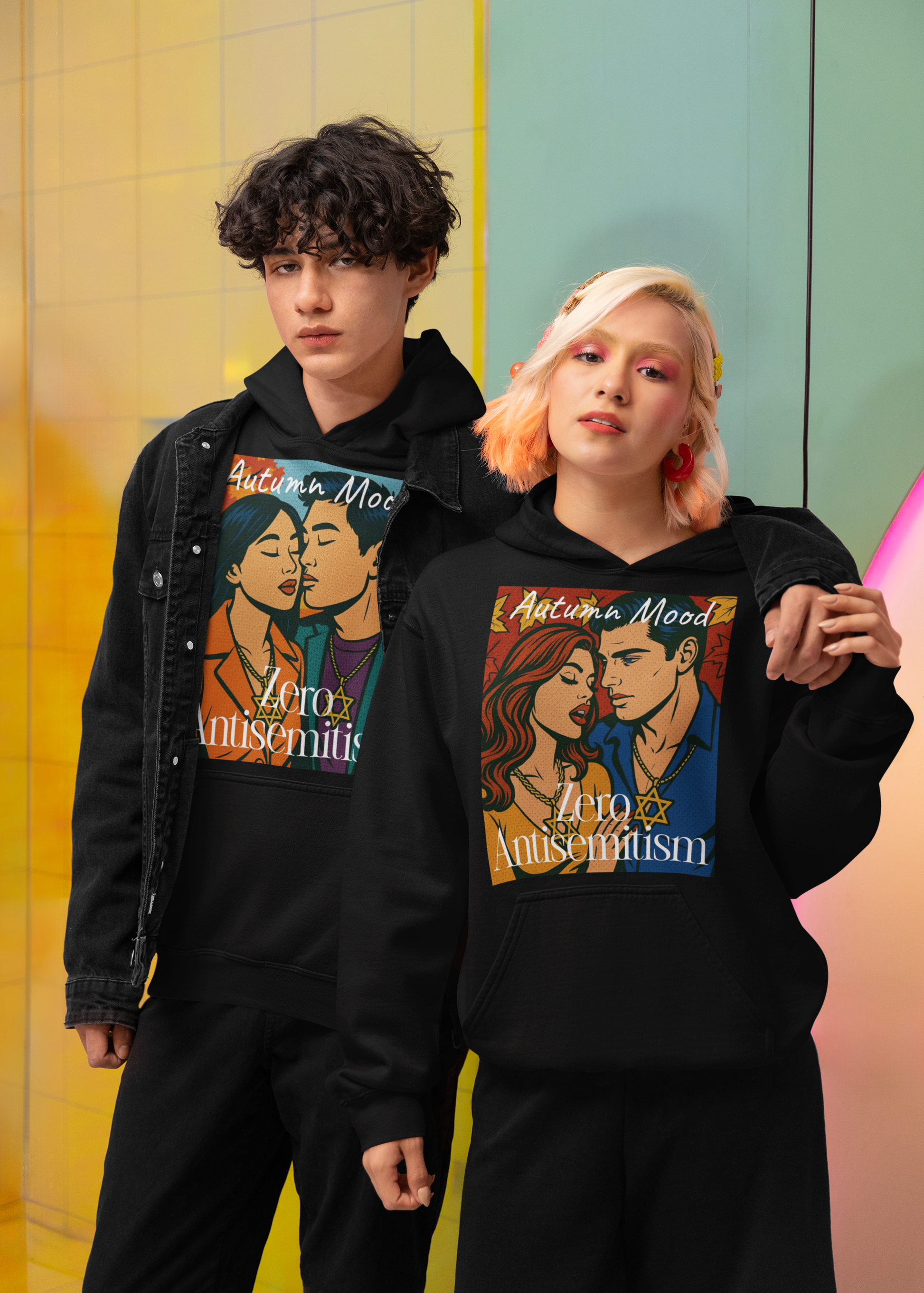 Autumn Mood Lovers | Antisemitism | Unisex Hoodie Jouparty