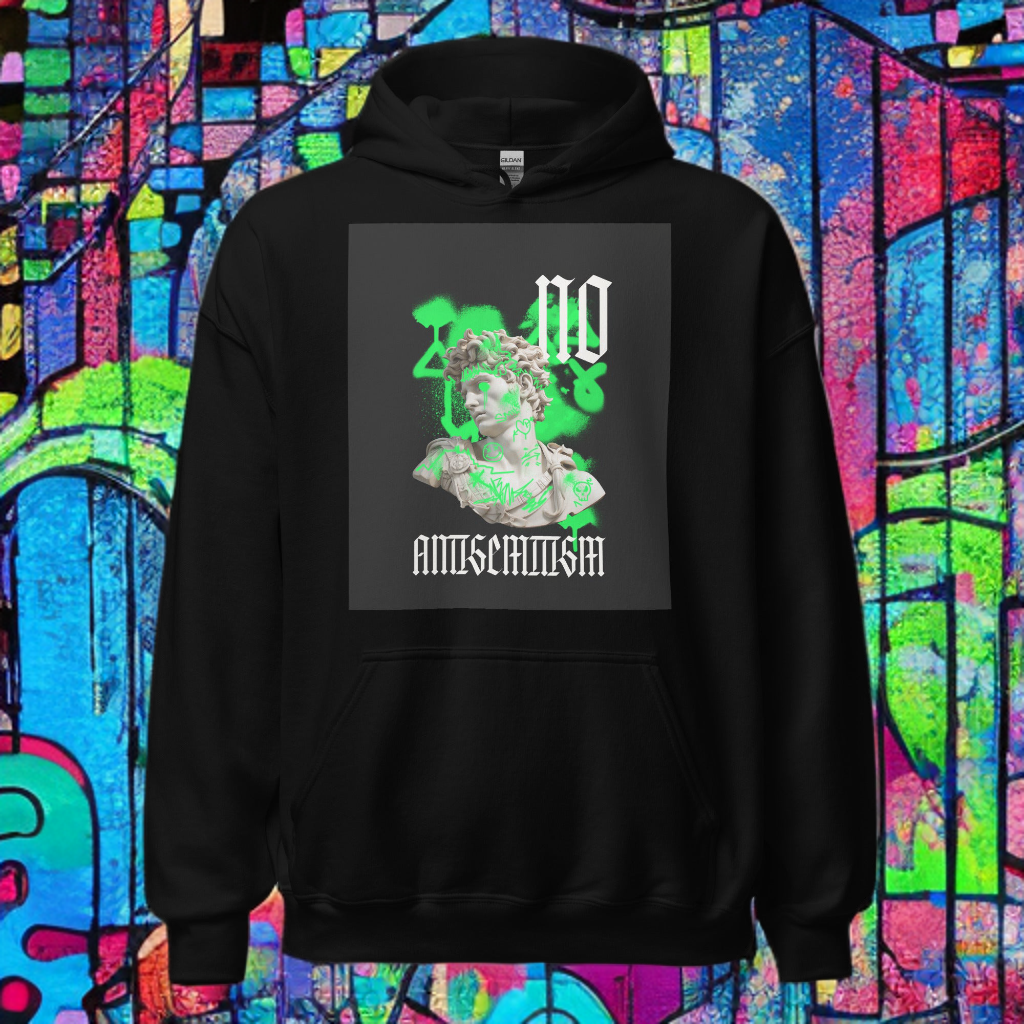 Graffiti Statue Anthem | No Antisemitism | Unisex Hoodie Jouparty