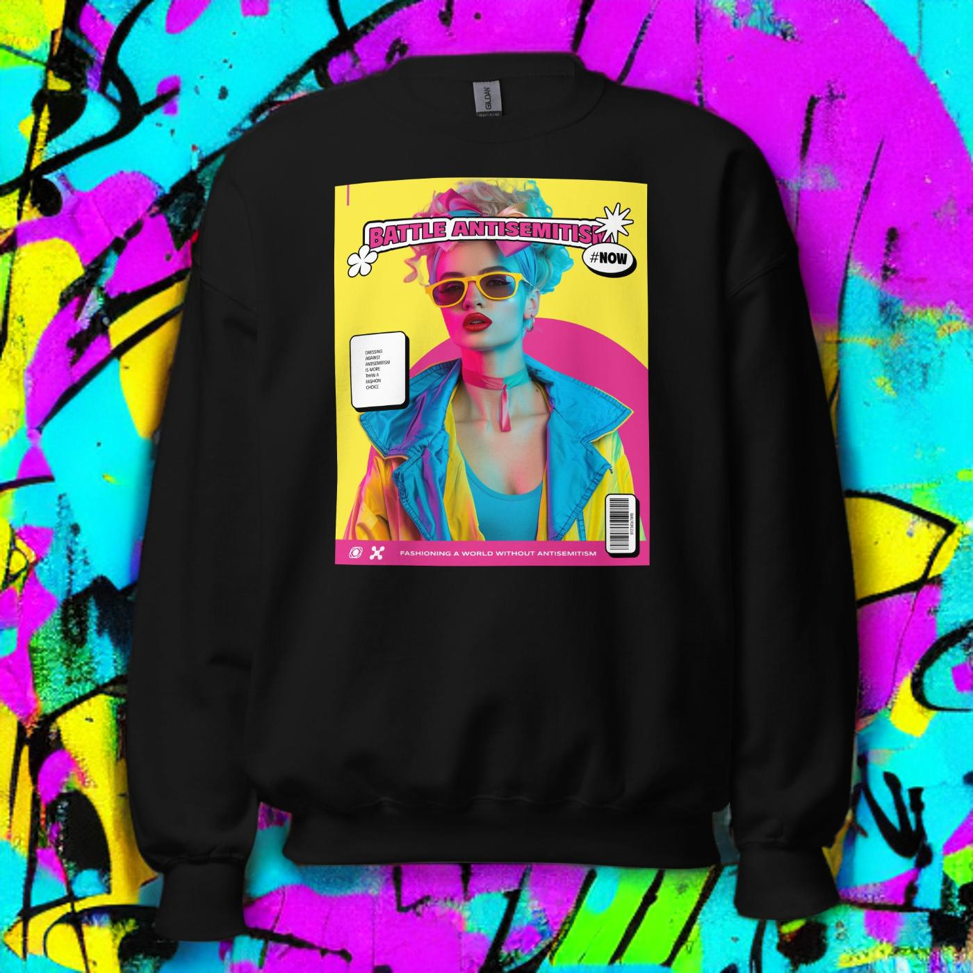 80's Fashion Trend | Battle Antisemitism | Unisex Sweatshirt