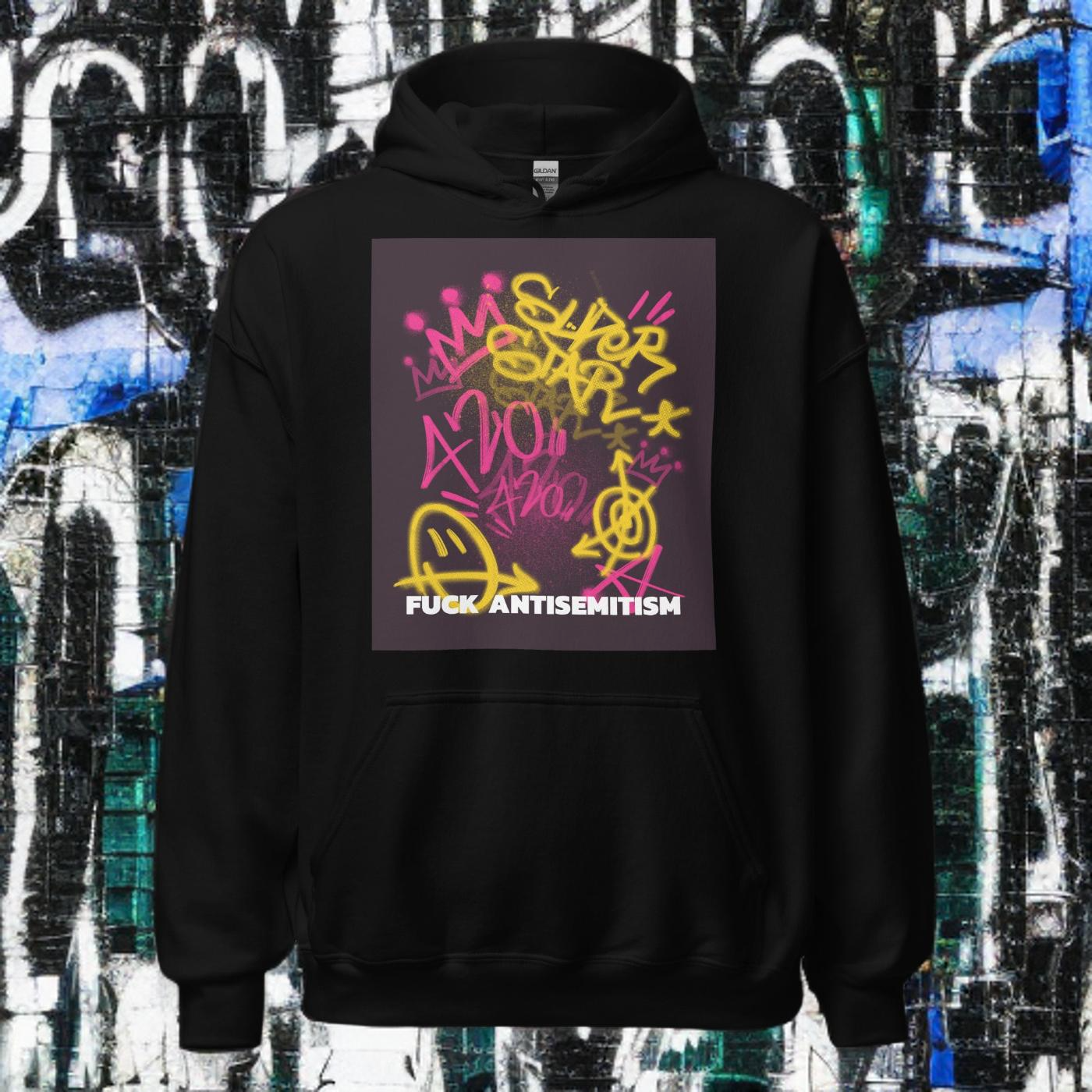 Fuck Antisemitism Graffiti | Unisex Hoodie Jouparty