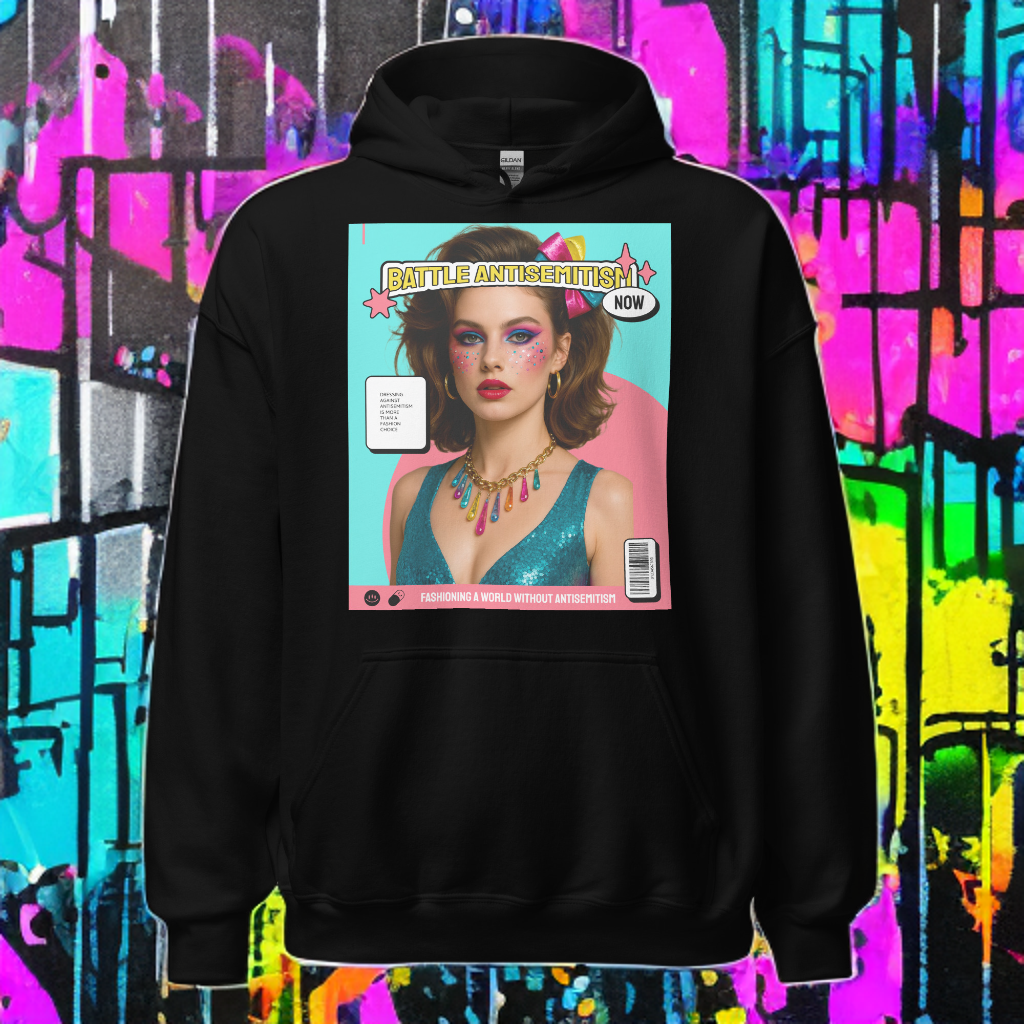 80's Fashion Trend | Battle Antisemitism | Unisex Hoodie Jouparty