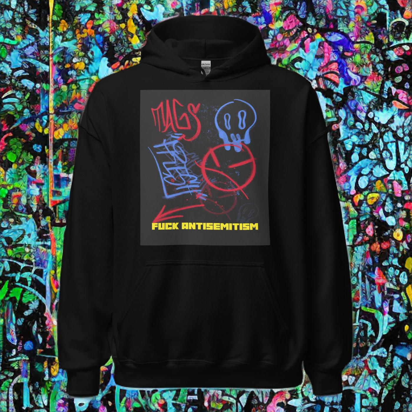 Fuck Antisemitism Graffiti | Unisex Hoodie Jouparty
