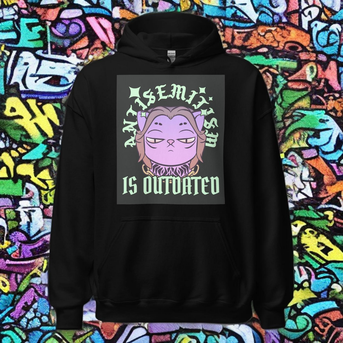 Cool Cat | Antisemitism Is Outdated | Unisex Hoodie Jouparty