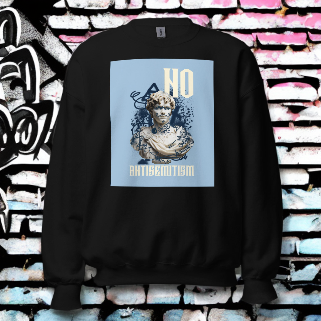 Graffiti Statue Anthem | No Antisemitism | Unisex Sweatshirt Jouparty