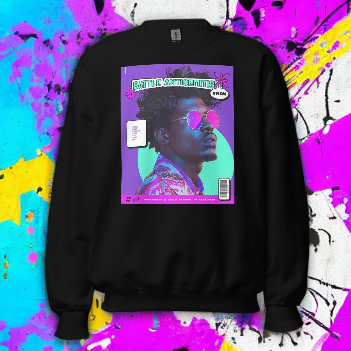 80's Fashion Trend | Battle Antisemitism | Unisex Sweatshirt Jouparty