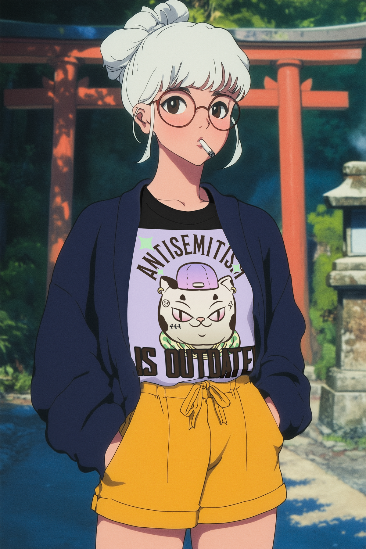 Cool Cat | Antisemitism Is Outdated | Unisex T-Shirt Jouparty