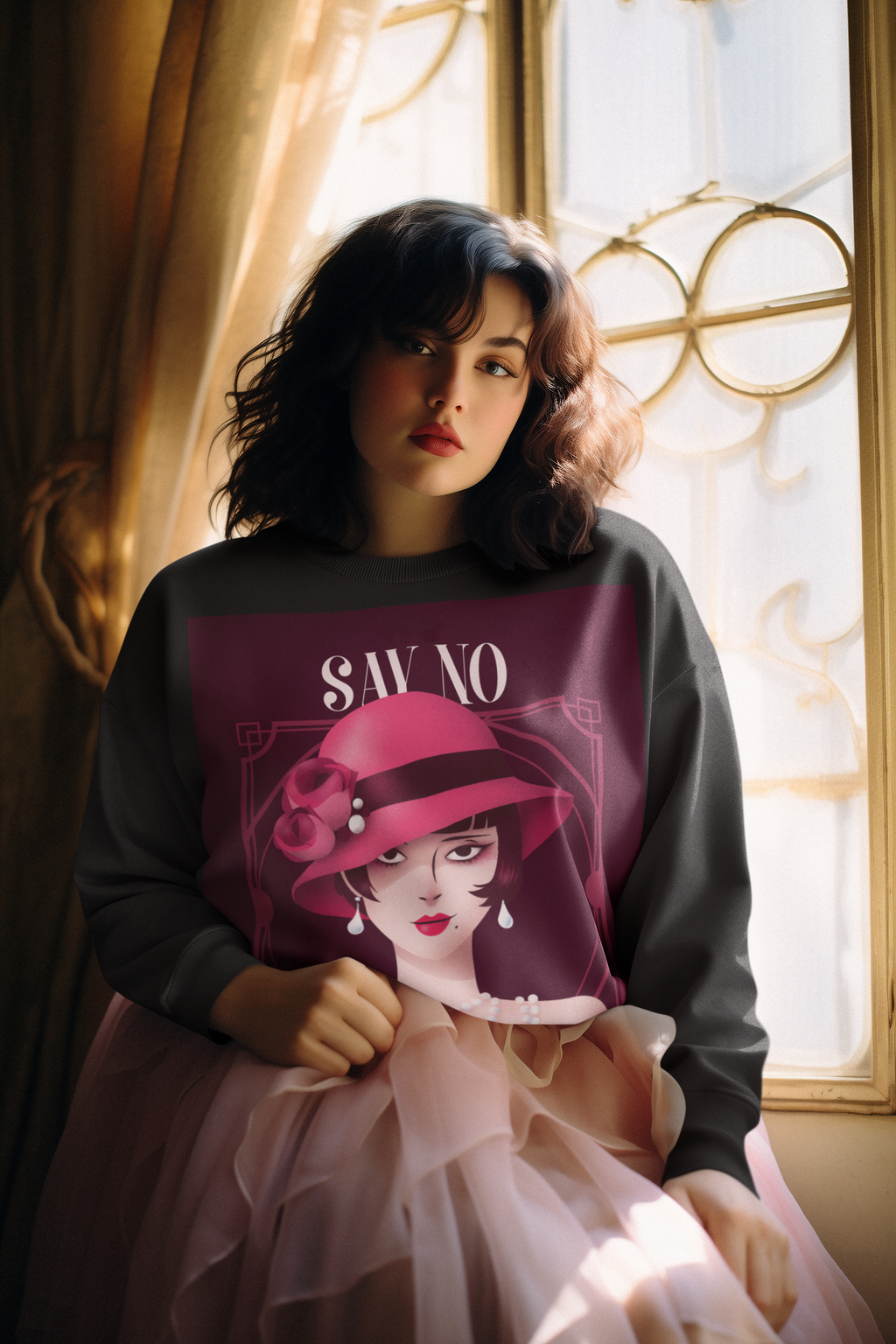 Art Deco Love Story | No Antisemitism | Unisex Sweatshirt Jouparty