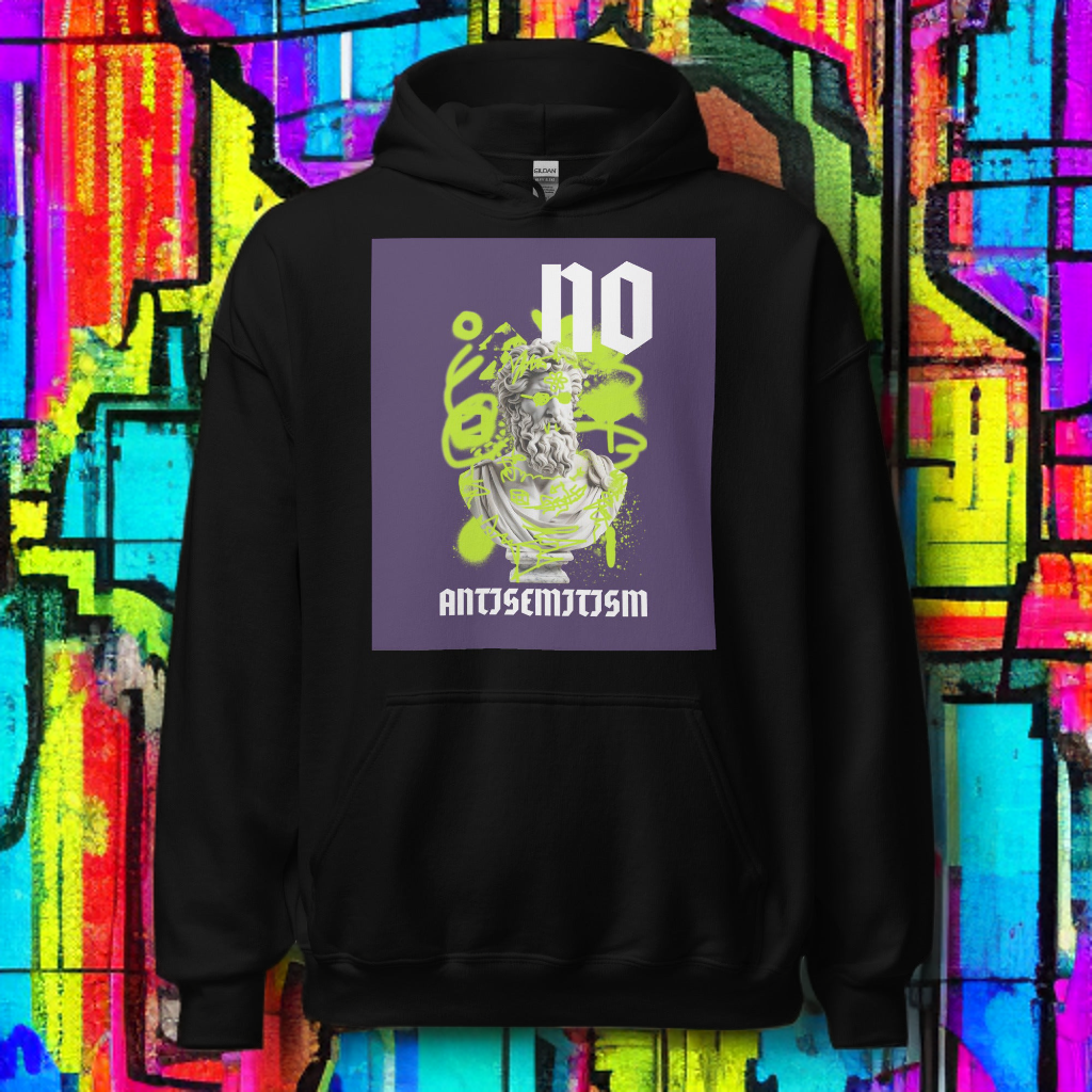Graffiti Statue Anthem | No Antisemitism | Unisex Hoodie Jouparty