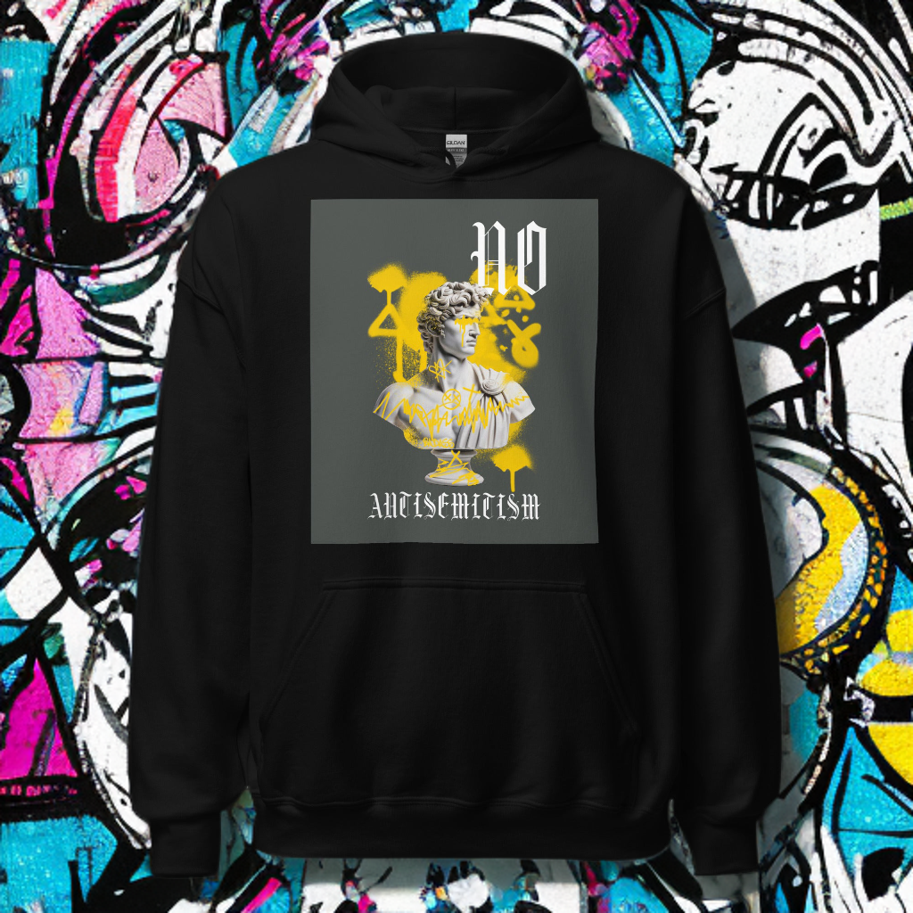 Graffiti Statue Anthem | No Antisemitism | Unisex Hoodie Jouparty