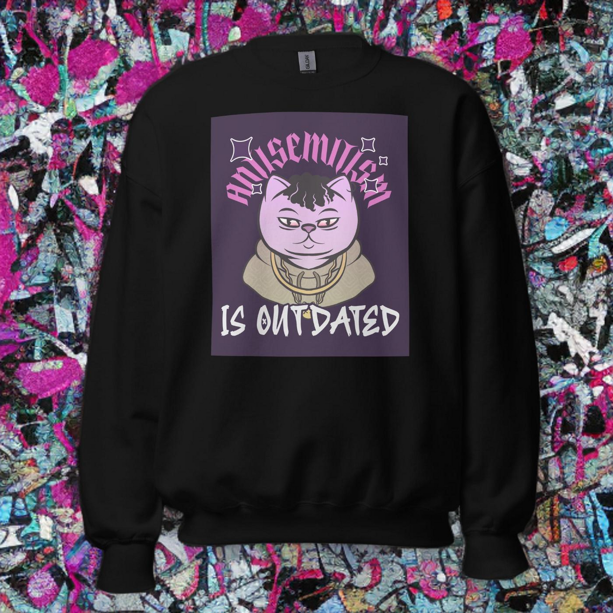 Cool Cat | Antisemitism Is Outdated | Unisex Sweatshirt Jouparty