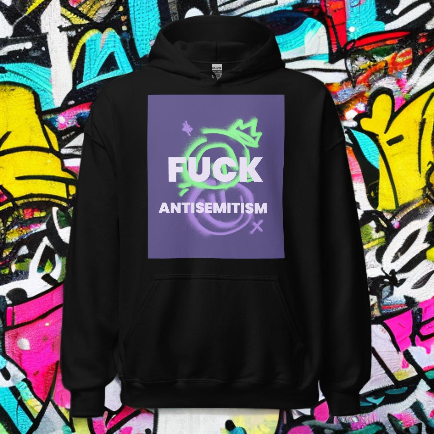 Fuck Antisemitism Graffiti | Unisex Hoodie Jouparty