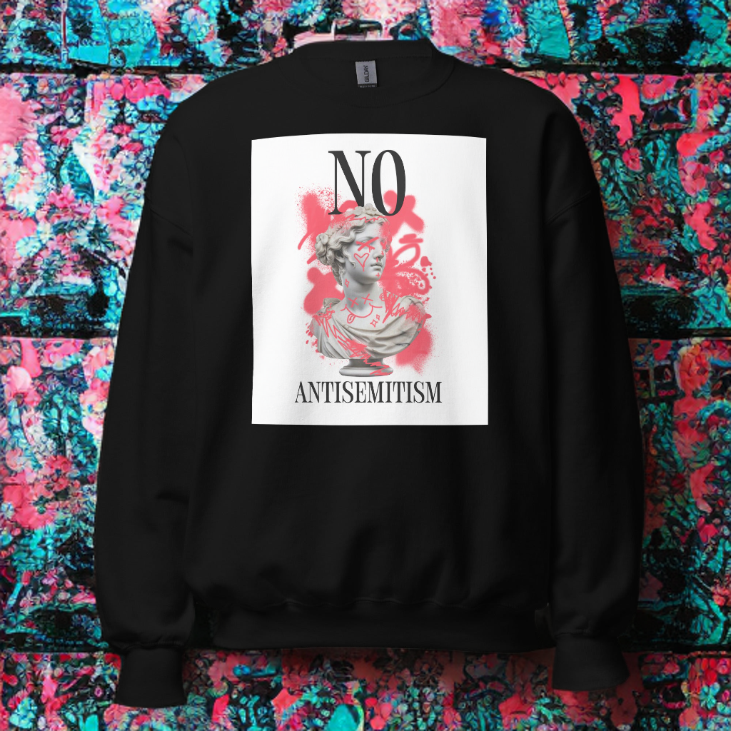 Graffiti Statue Anthem | No Antisemitism | Unisex Sweatshirt Jouparty