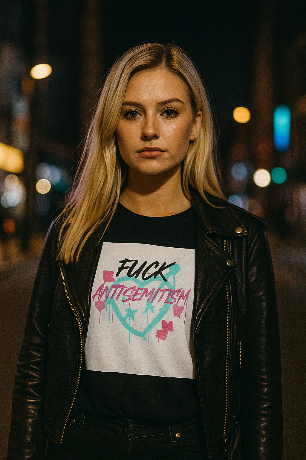Fuck Antisemitism Graffiti | Unisex T-Shirt Jouparty