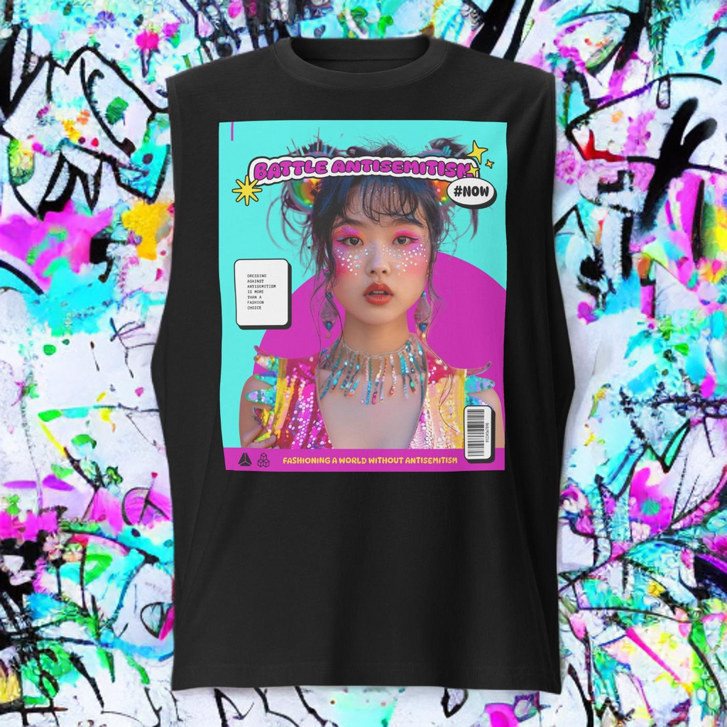 80's Fashion Trend | Battle Antisemitism | Unisex Muscle Tank Top Jouparty