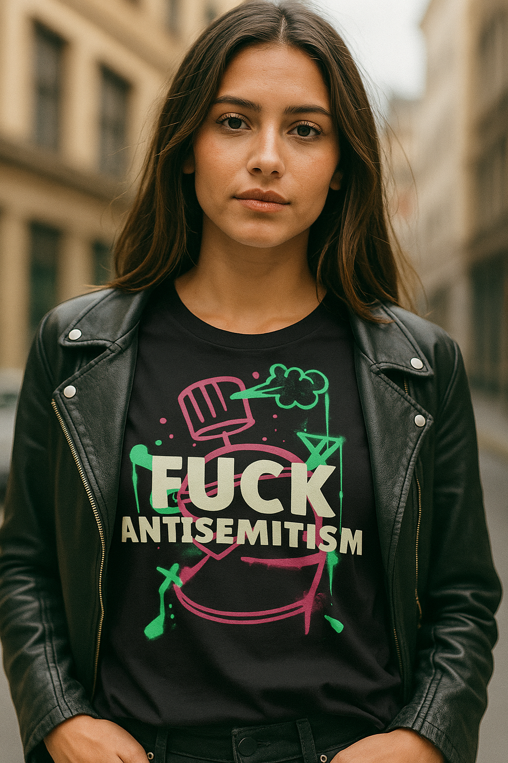 Fuck Antisemitism Graffiti | Unisex T-Shirt Jouparty