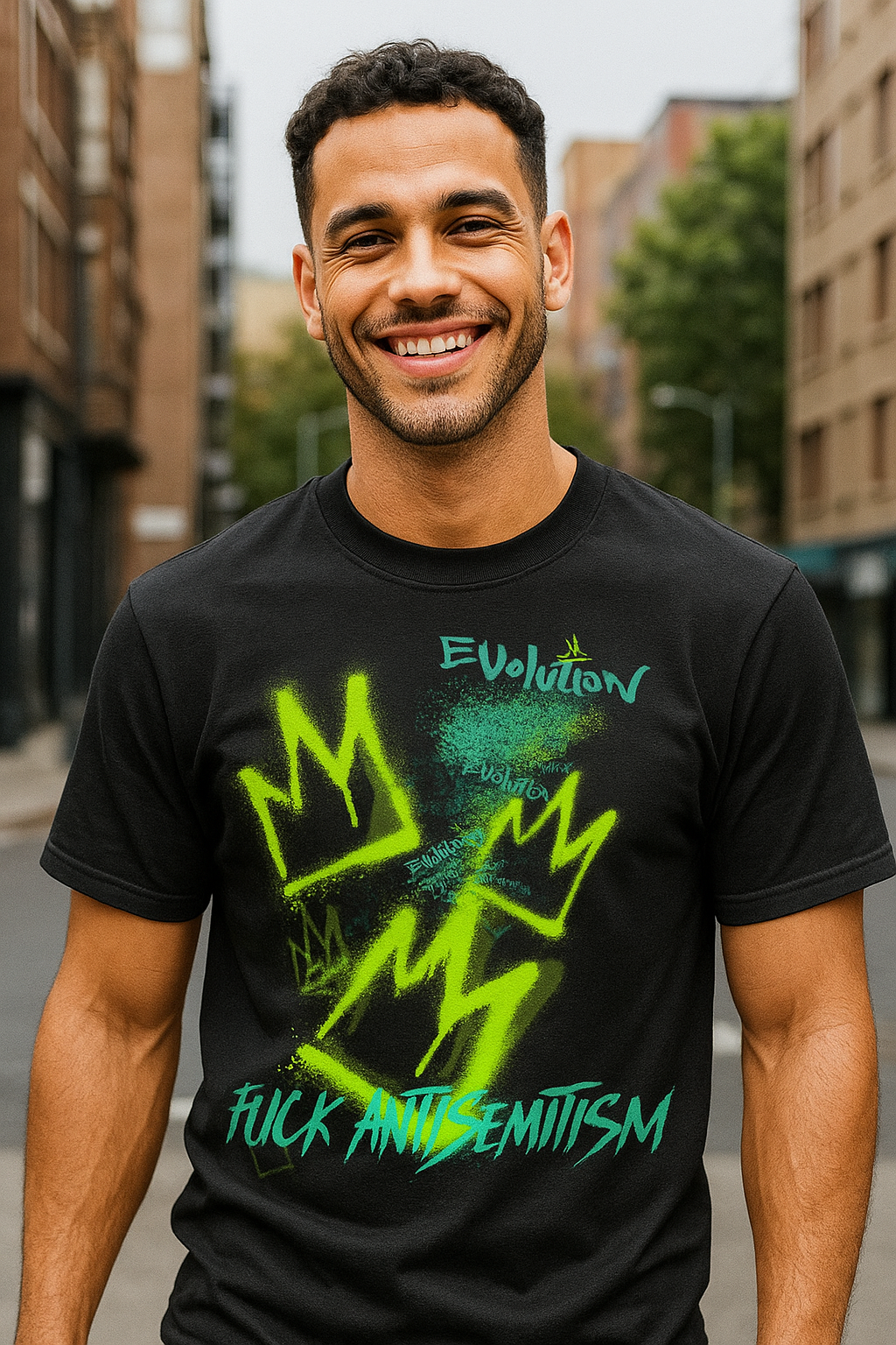 Fuck Antisemitism Graffiti | Unisex T-Shirt Jouparty