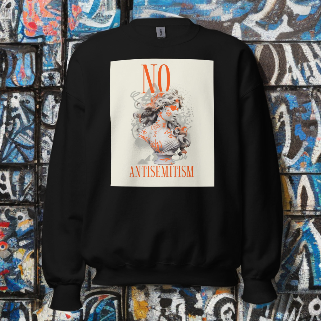 Graffiti Statue Anthem | No Antisemitism | Unisex Sweatshirt Jouparty