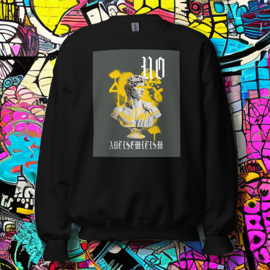 Graffiti Statue Anthem | No Antisemitism | Unisex Sweatshirt Jouparty